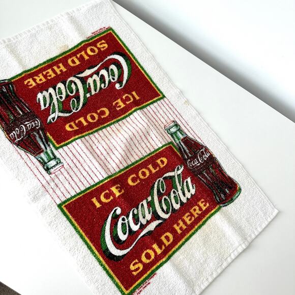 4 x Vintage Coca Cola Towel Bundle Collectible - Picture 2 of 14